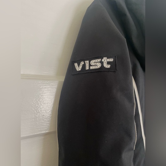 Vist Black Fitted Snow Ski Jacket Parka Primaloft Made in Italy Medium M Small S - Picture 7 of 9